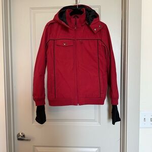 Women's Red Bomber Jacket